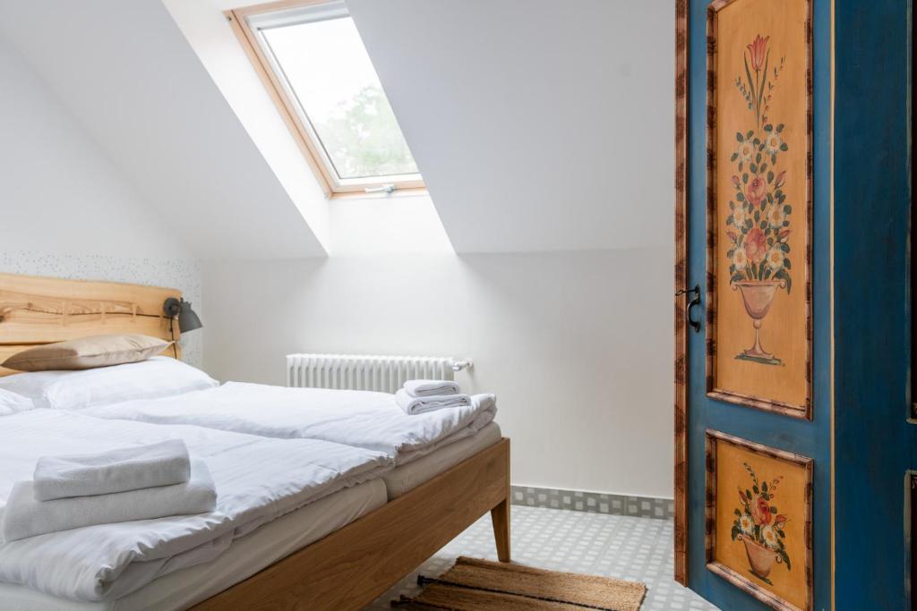 Postel nebo postele na pokoji v ubytování Hotel Lechowitz
