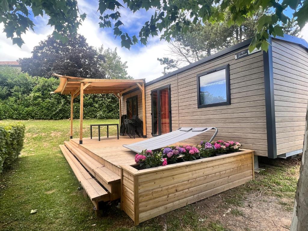 Zahrada ubytování Camping La Grappe Fleurie