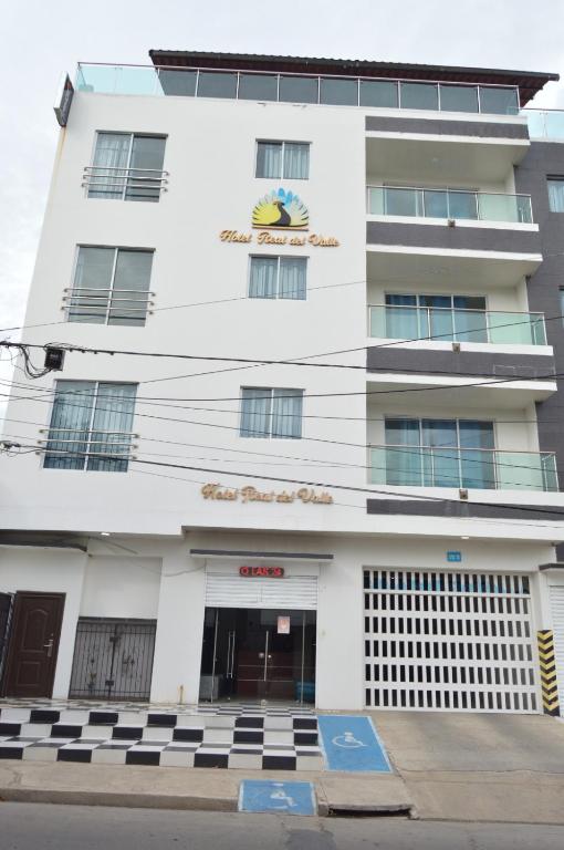 Budova, kde se aparthotel nachází