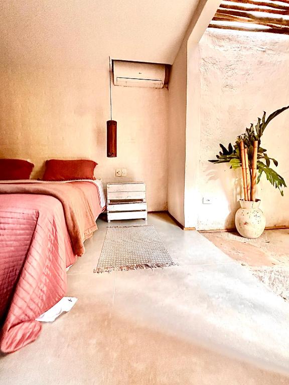 Cama ou camas em um quarto em Casa da Arquiteta Guest House