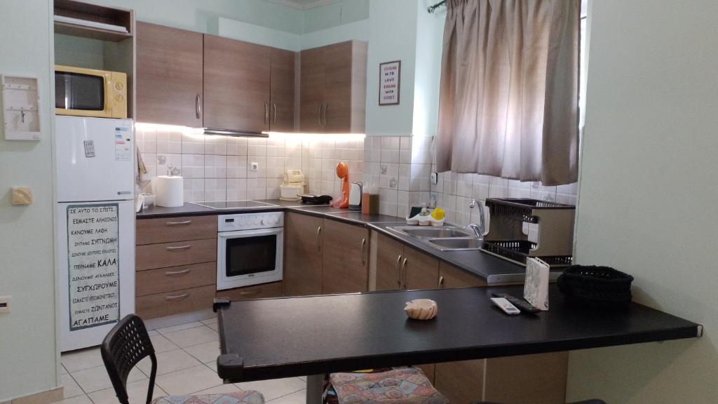 Kuchyň nebo kuchyňský kout v ubytování Artemis home