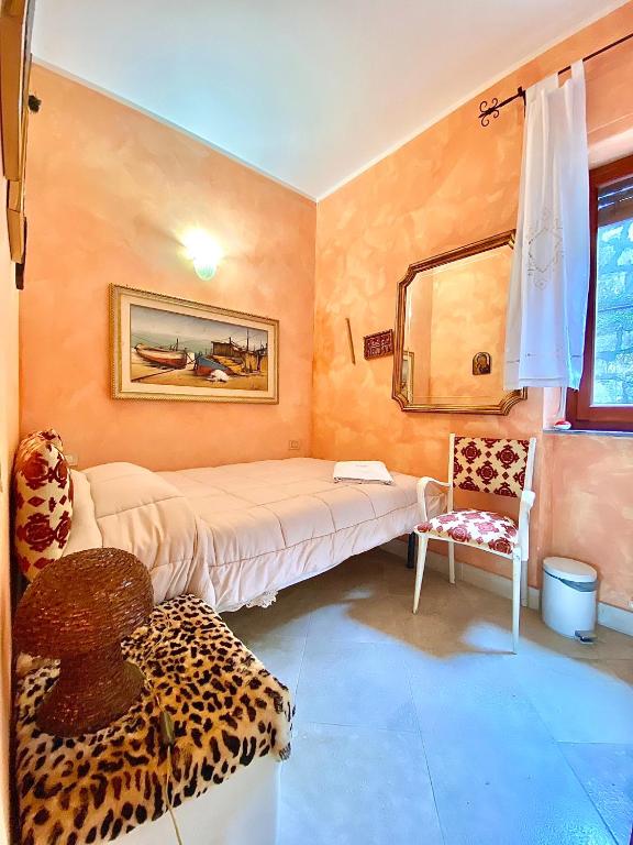 Postel nebo postele na pokoji v ubytování Le due palme Bed & Breakfast