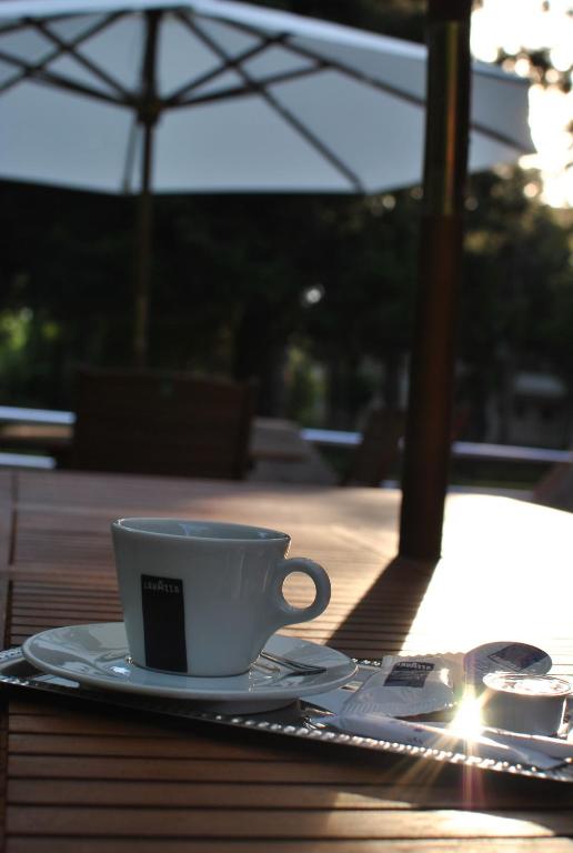 Příslušenství pro přípravu čaje a kávy v ubytování Hotel Dana