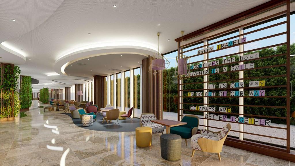 Posezení v ubytování Hampton By Hilton Istanbul Airport, Arnavutkoy