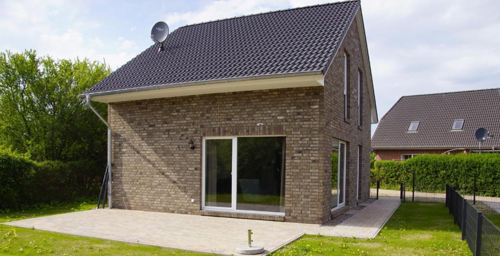 Bygningen som feriehuset ligger i