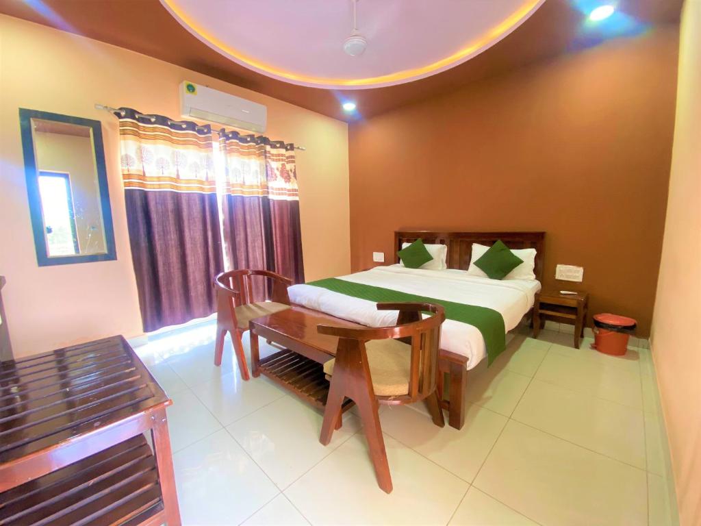 Postel nebo postele na pokoji v ubytování Horizon Resort Pushkar-Feel of The Nature