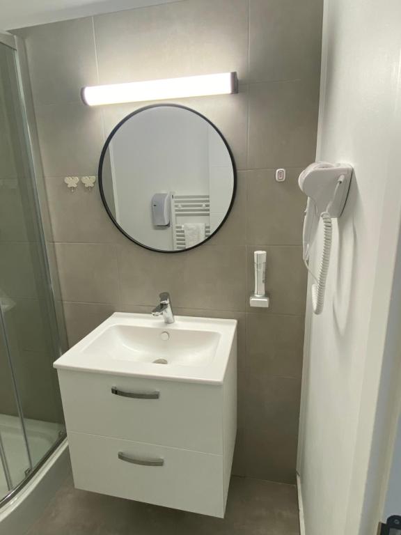 Koupelna v ubytování Hotel Maya