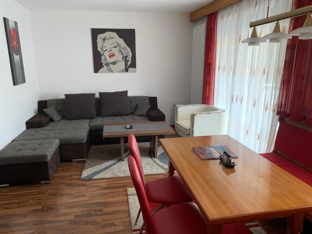 Posezení v ubytování enJoy Appartements