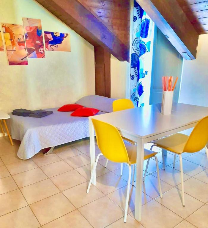 Posteľ alebo postele v izbe v ubytovaní Chalet Dalì