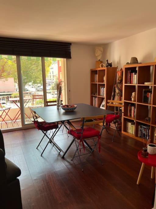 Knihovna v apartmánu