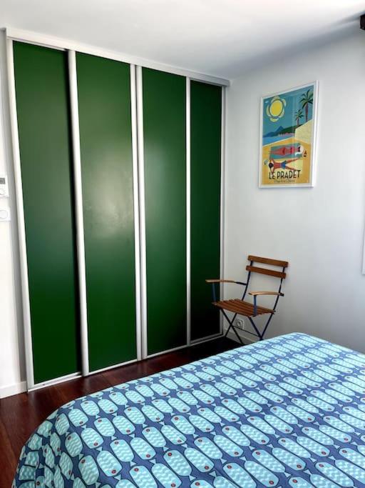 Postel nebo postele na pokoji v ubytování Les Cigales