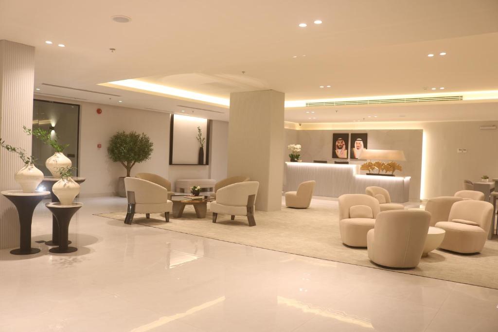Posezení v ubytování Palm Gate Hotel Suites