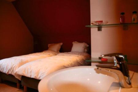 Postel nebo postele na pokoji v ubytování B&B Heerlijkhyd