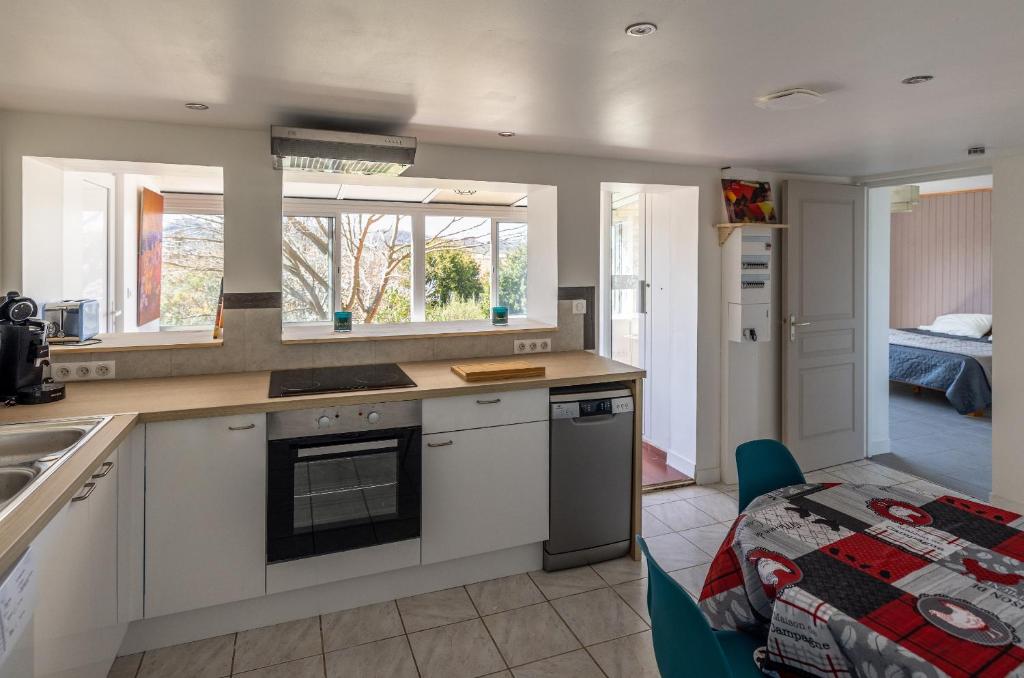 Kuchyňa alebo kuchynka v ubytovaní Pamiers gare - 2 Appartements à louer ou Chambre parentale indépendante