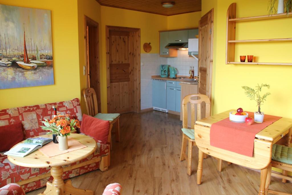 Kuchyň nebo kuchyňský kout v ubytování Haus Seefeld