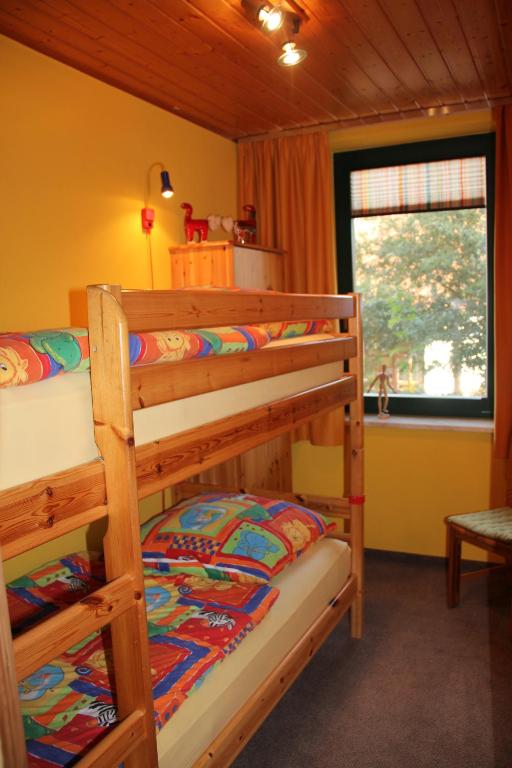 Postel nebo postele na pokoji v ubytování Haus Seefeld