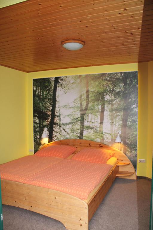 Postel nebo postele na pokoji v ubytování Haus Seefeld