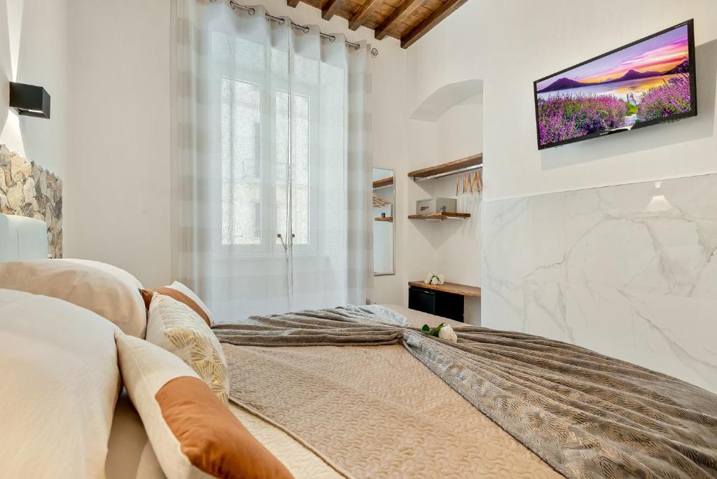 TV a/nebo společenská místnost v ubytování Alby Express Rooms