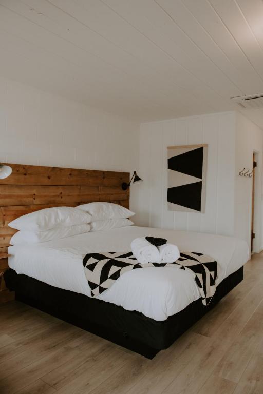 Postel nebo postele na pokoji v ubytování Triangle Motel