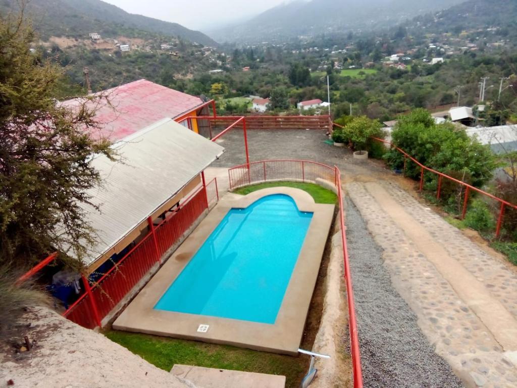 Vista de la piscina de Casa de veraneo Olmué o alrededores