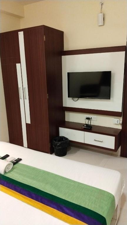 TV a/nebo společenská místnost v ubytování Restr Inn