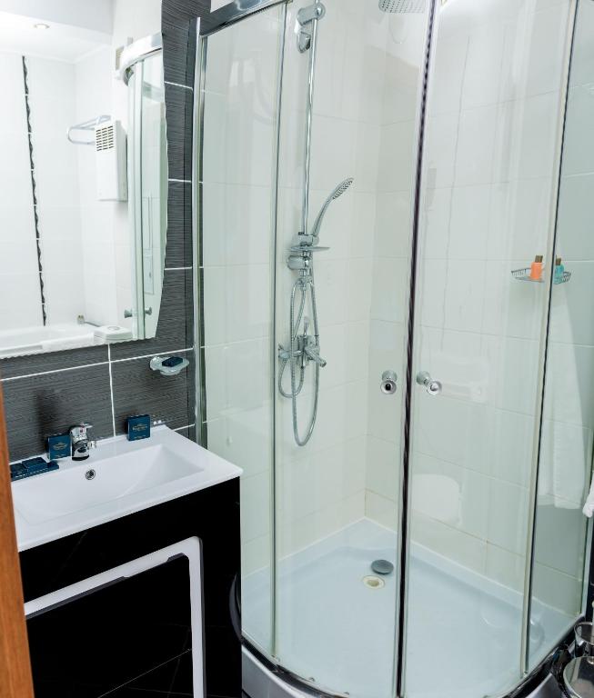 Koupelna v ubytování private apartment Bansko