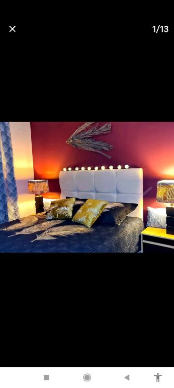 Llit o llits en una habitació de Maison cosy