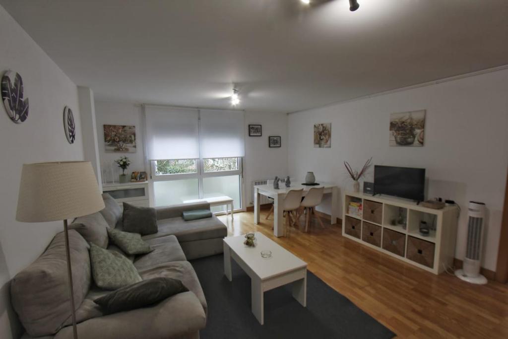 TV a/nebo společenská místnost v ubytování Apartamento Buruntzali