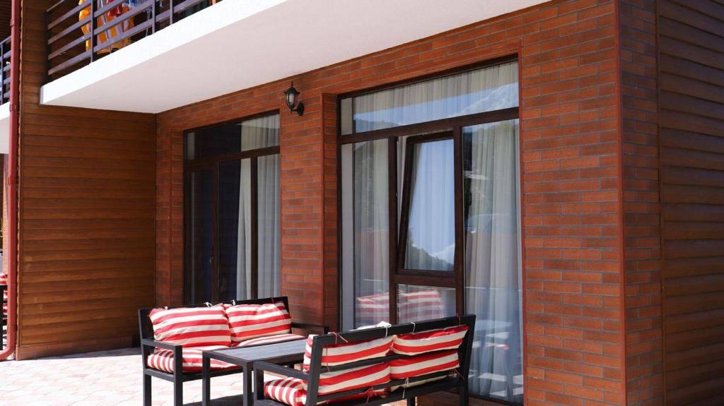 Balkón nebo terasa v ubytování Star Villa Bakuriani