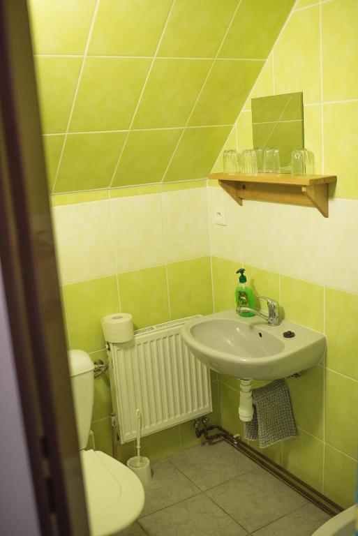 Koupelna v ubytování Penzion Nechorka
