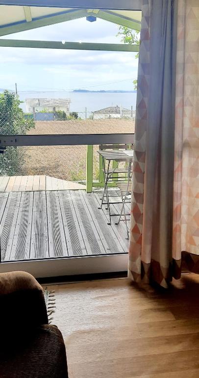 Balkon lub taras w obiekcie CAMPING RIANXO