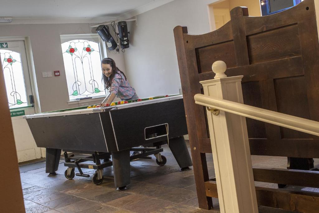 A pool table at Poolewe Hotel 