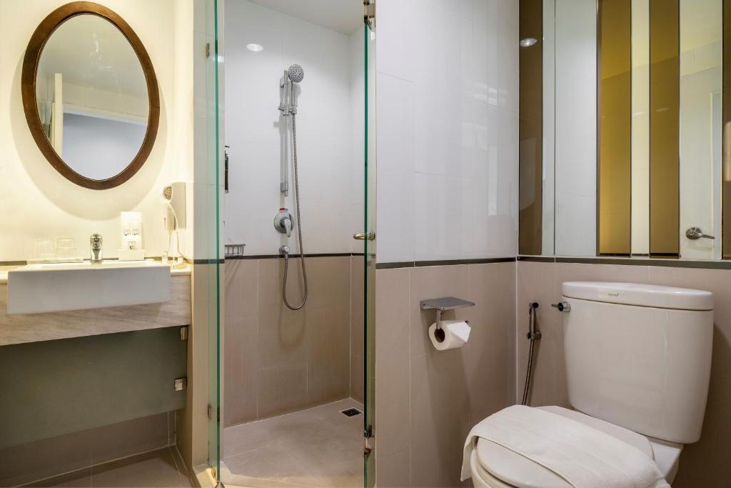 Koupelna v ubytování Vince Hotel Pratunam