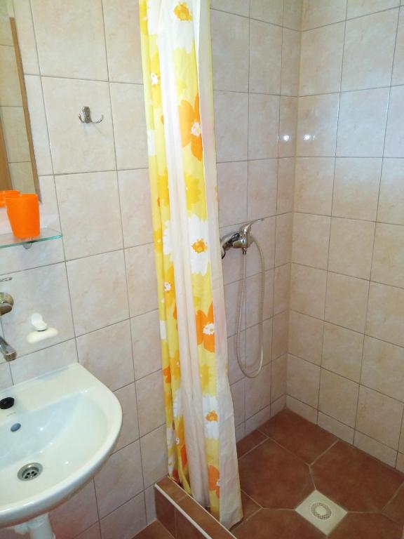 Koupelna v ubytování Privát Sulamit