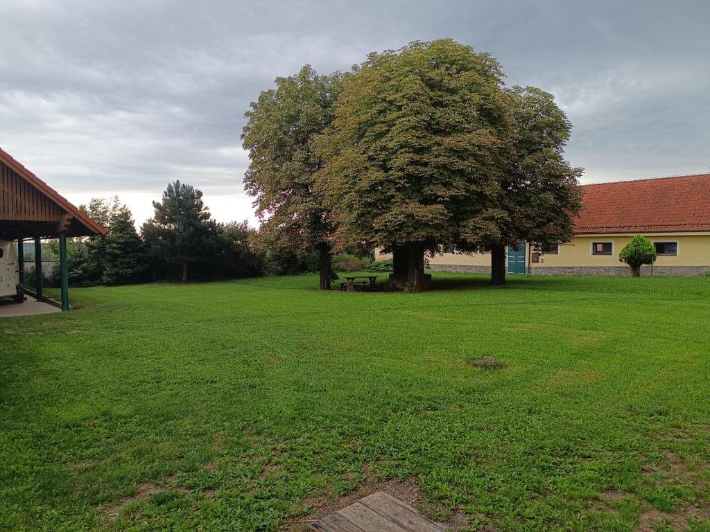 Zahrada ubytování Zámeček nad Běleckým Mlýnem