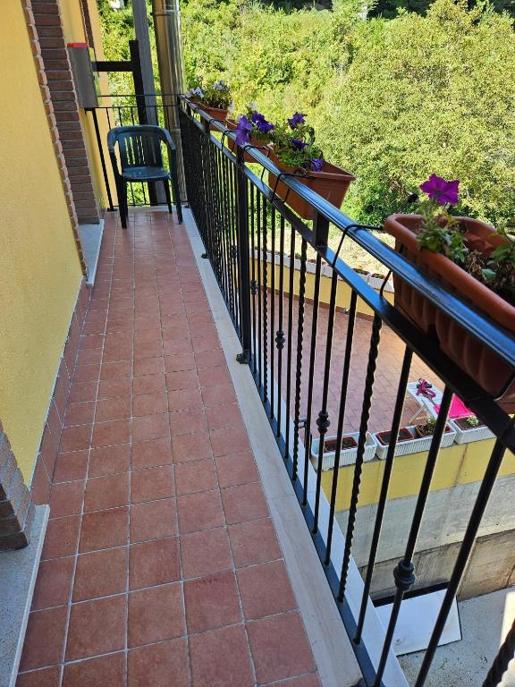 Balkon lub taras w obiekcie Villa Center appartamenti nel verde in città