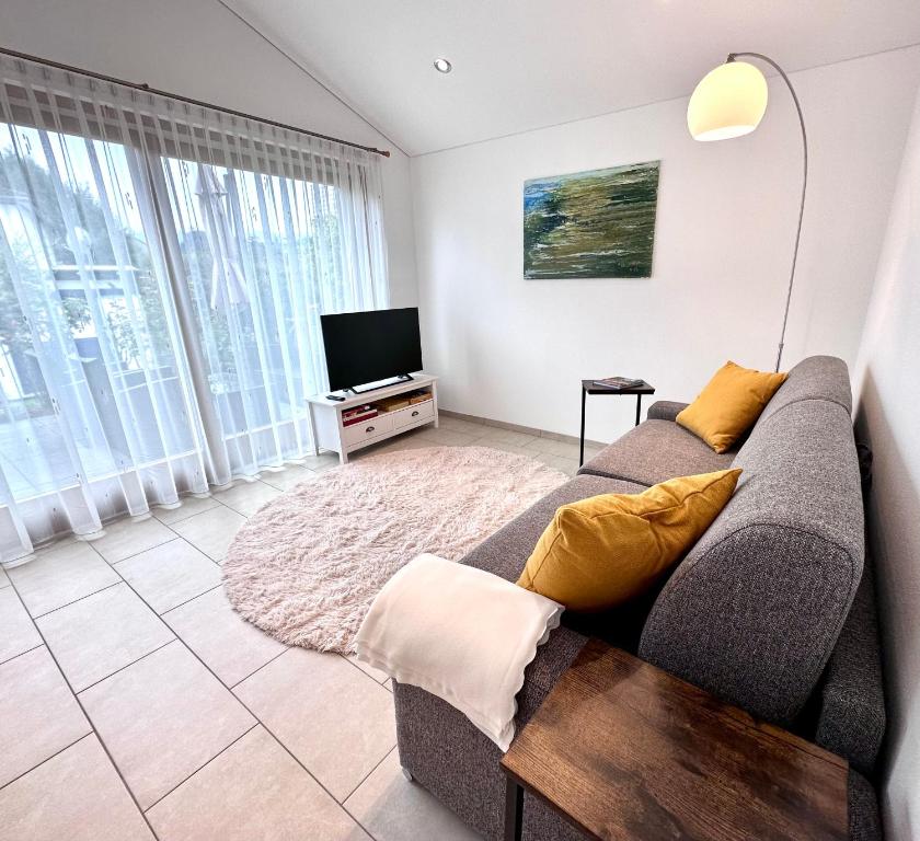 TV a/nebo společenská místnost v ubytování Negrelli Appartement