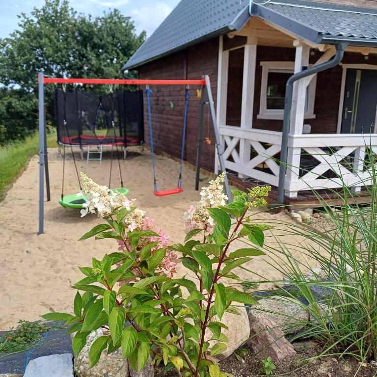 Herní místnost nebo prostor pro děti v ubytování Cicha przystań domek na Kaszubach