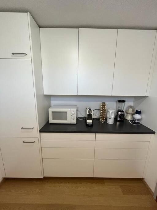 Kuchyň nebo kuchyňský kout v ubytování Zimmer in Vaduz FL