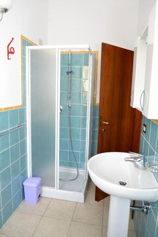 Koupelna v ubytování B&B S'Incontru