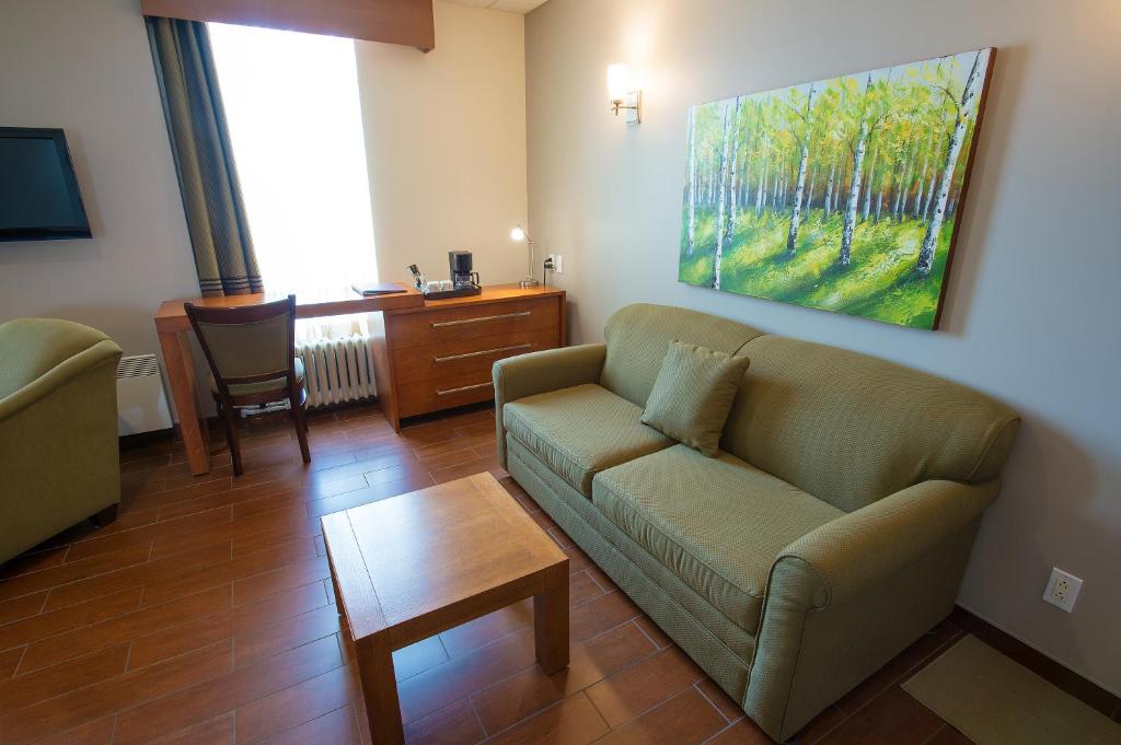 Posezení v ubytování Hotel du Fjord