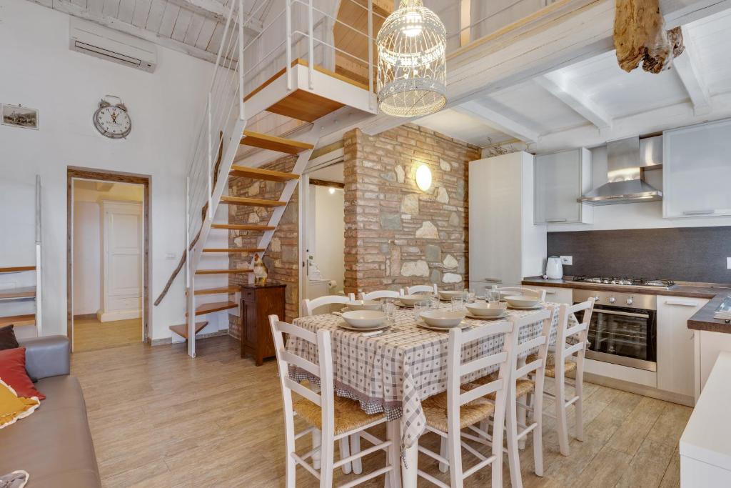 Kuchyň nebo kuchyňský kout v ubytování Agriturismo San Tommaso