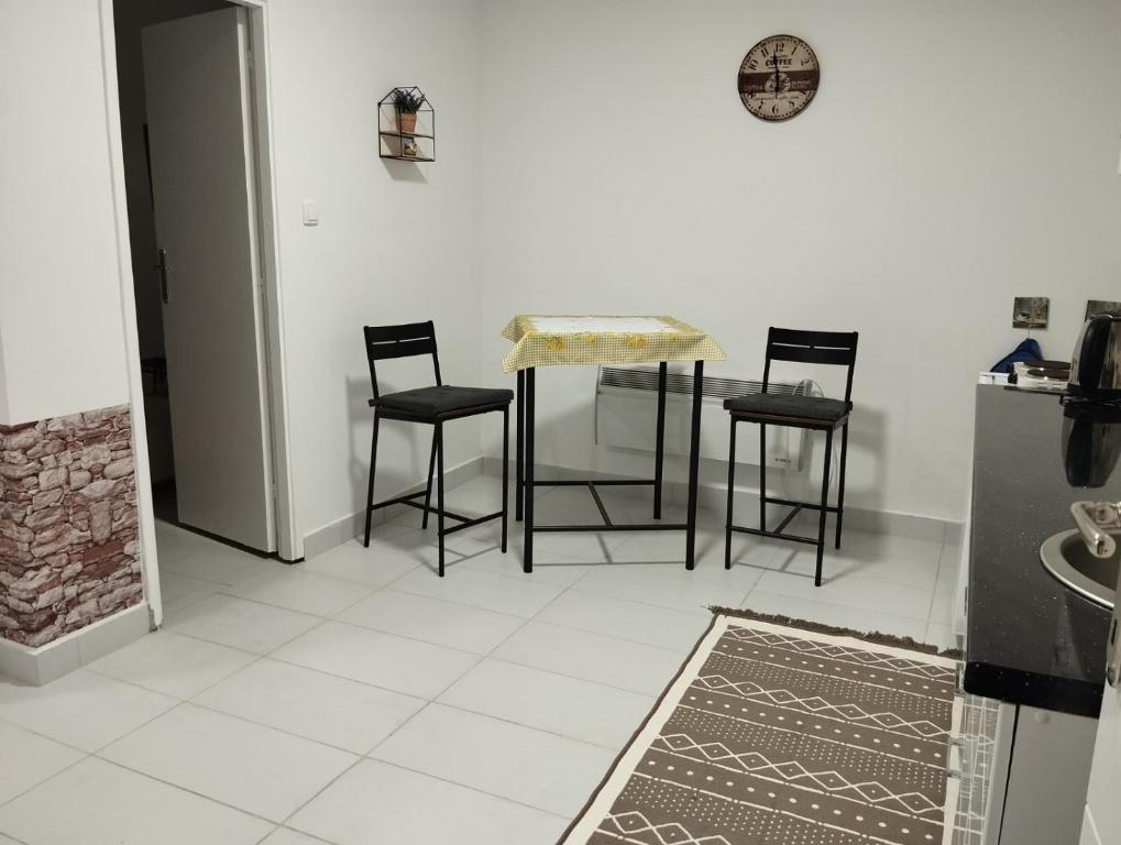 Kuchyň nebo kuchyňský kout v ubytování Apartman Katy