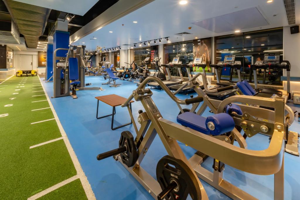 Fitness centrum a/nebo fitness zařízení v ubytování Payel Inn