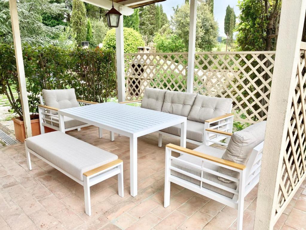 Balkón nebo terasa v ubytování Agriturismo San Tommaso
