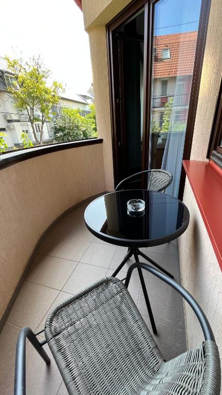 Balkón nebo terasa v ubytování Rezidex Apartmanház
