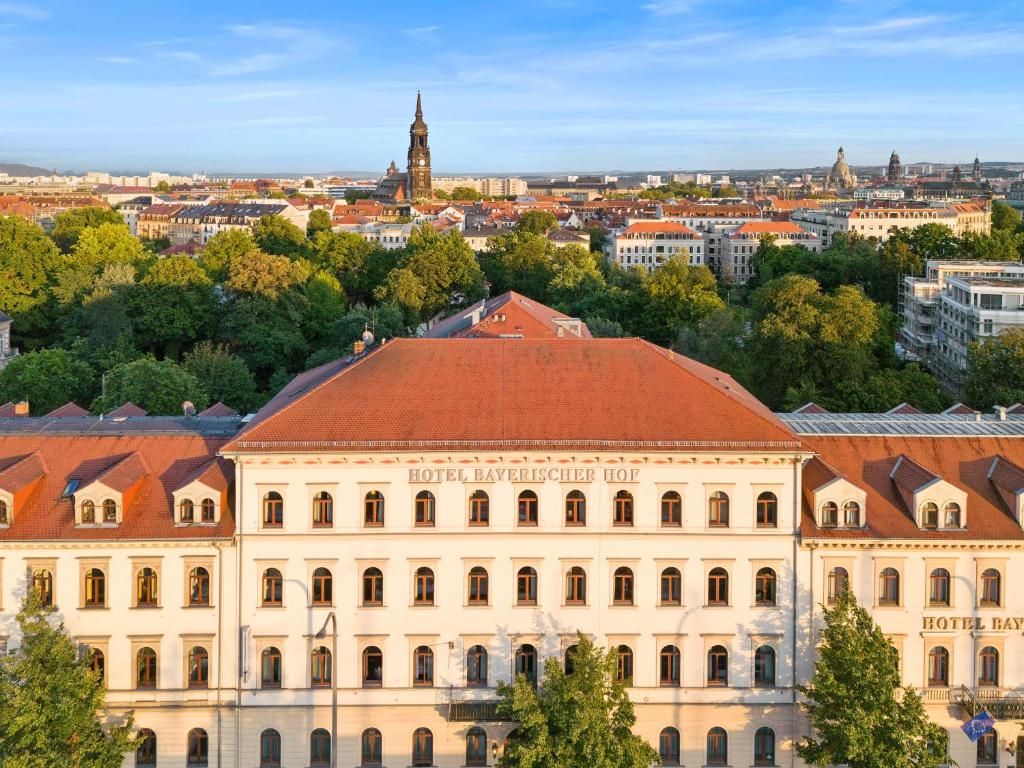 Nespecifikovaný výhled na destinaci Drážďany nebo výhled na město při pohledu z hotelu