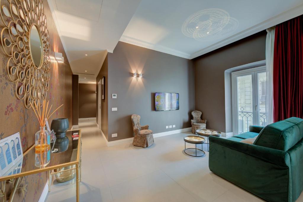 Posezení v ubytování Seven Suites Apartments - Via Matteotti 178
