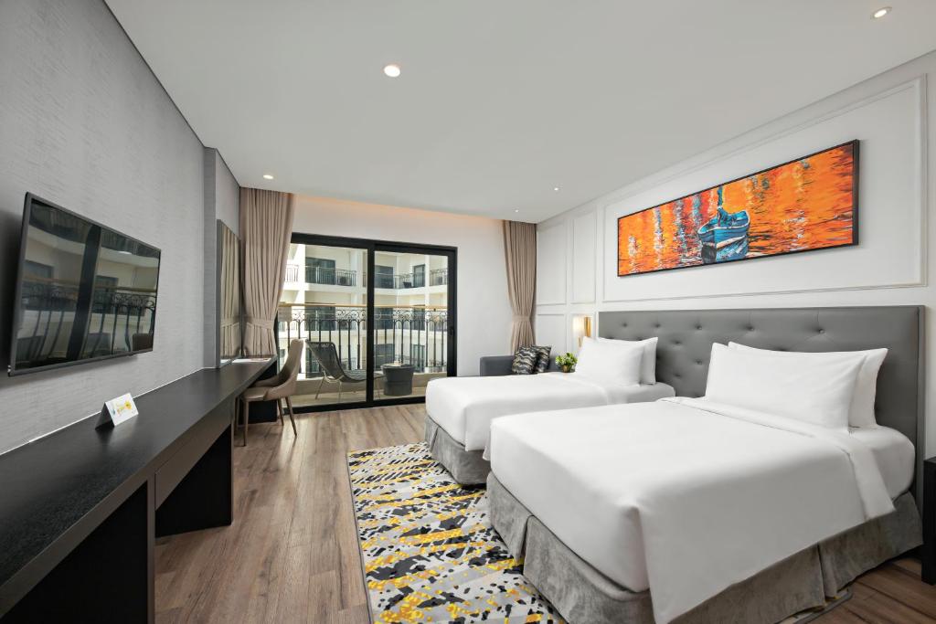 Phòng Superior có 2 Giường đơn và Ban công