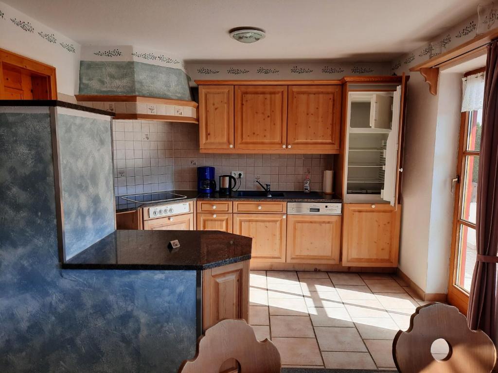 Kuchyň nebo kuchyňský kout v ubytování Landhaus Müller